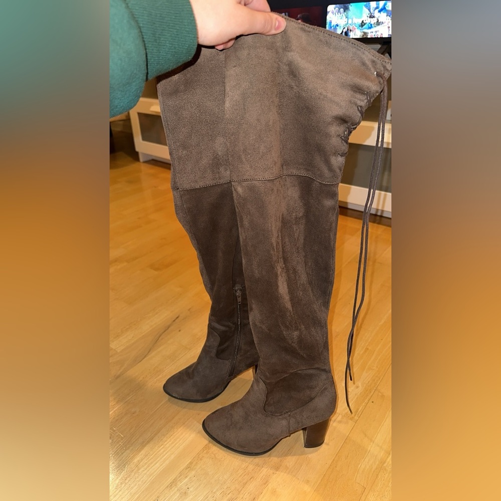 Knee High Tie Boots